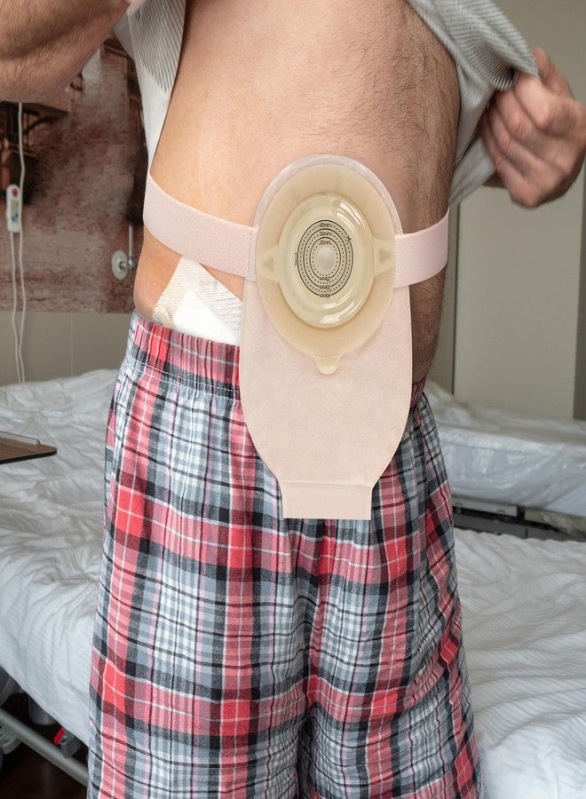 Threlaco حزام فغر القولون القابل للتعديل من ثريلاكو، 3 قطع، يُثبّت بإحكام على كيس فغر القولون (1.18 × 40 بوصة) لمنع تشوه الهيكل، حزام فغر القولون للعناية ما بعد الجراحة بعد عملية فغر القولون أو فغر اللفائفي - Image 4